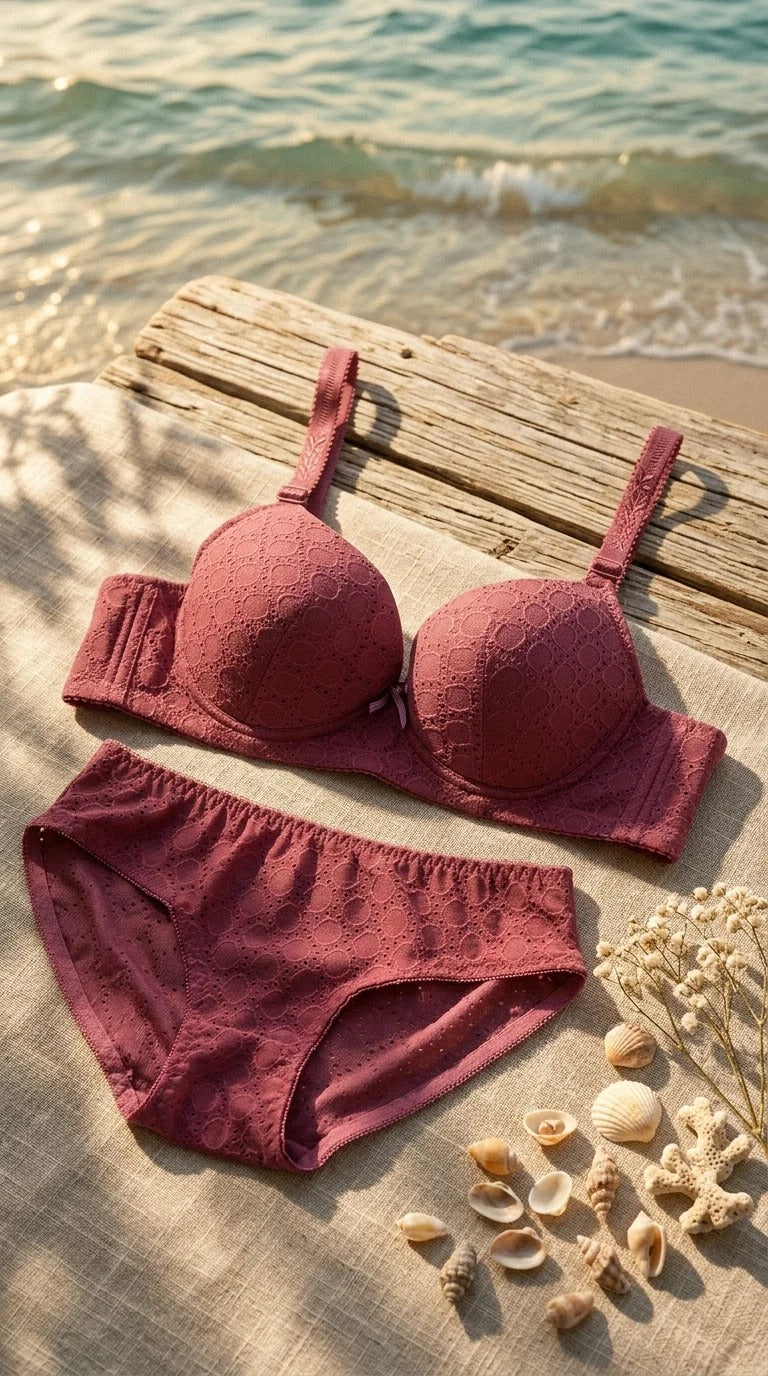 pack of 2 Grey Padded Bra Set For Women