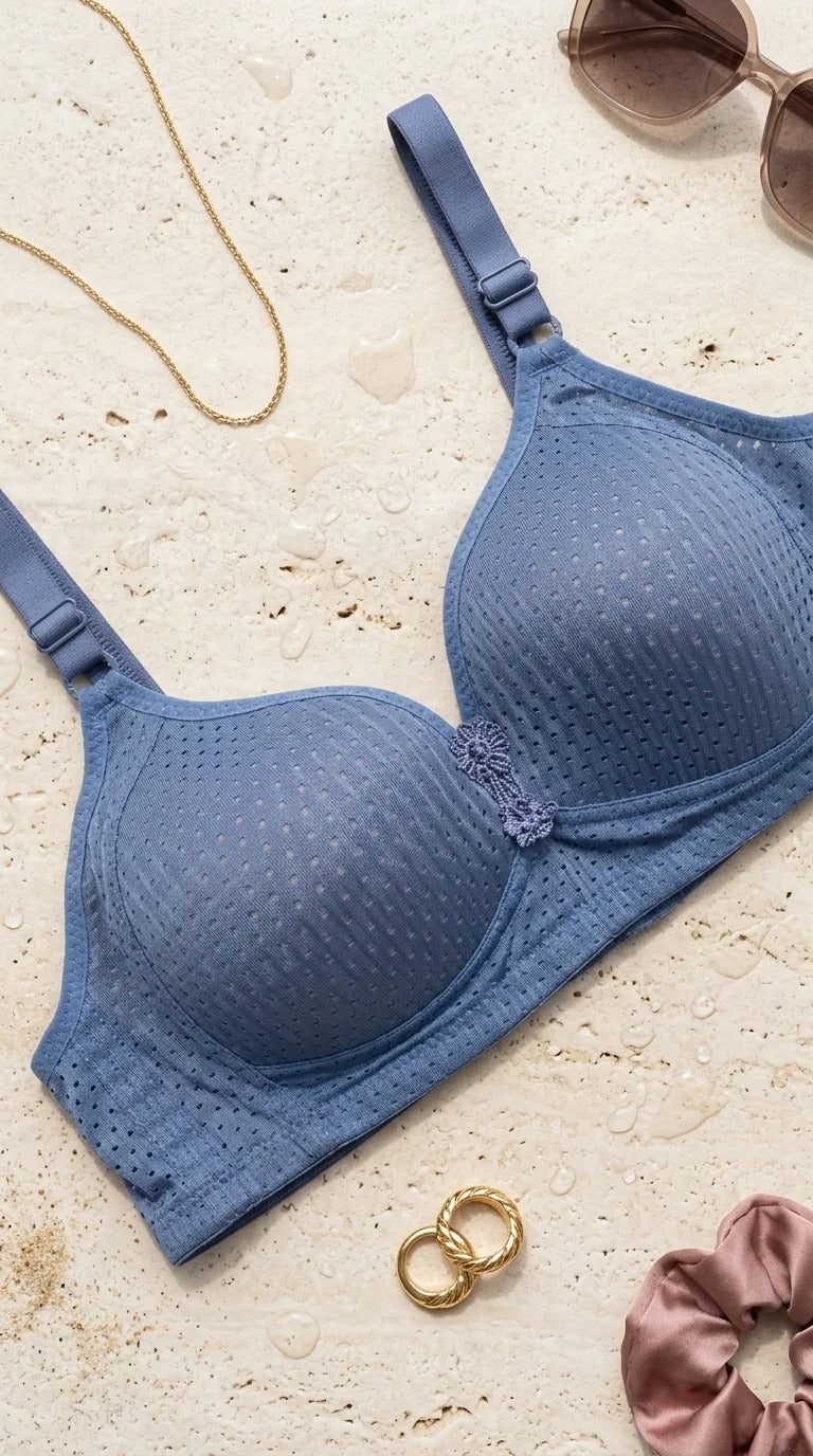 pack of 2 Orange Cotton Padded Bra For Women LB5006