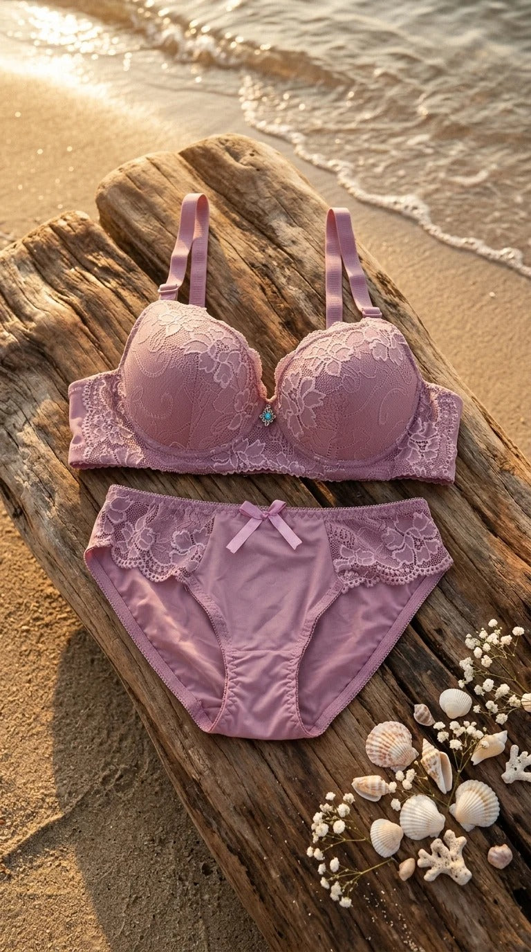 pack of 2 Grey Padded Bra Set For Women